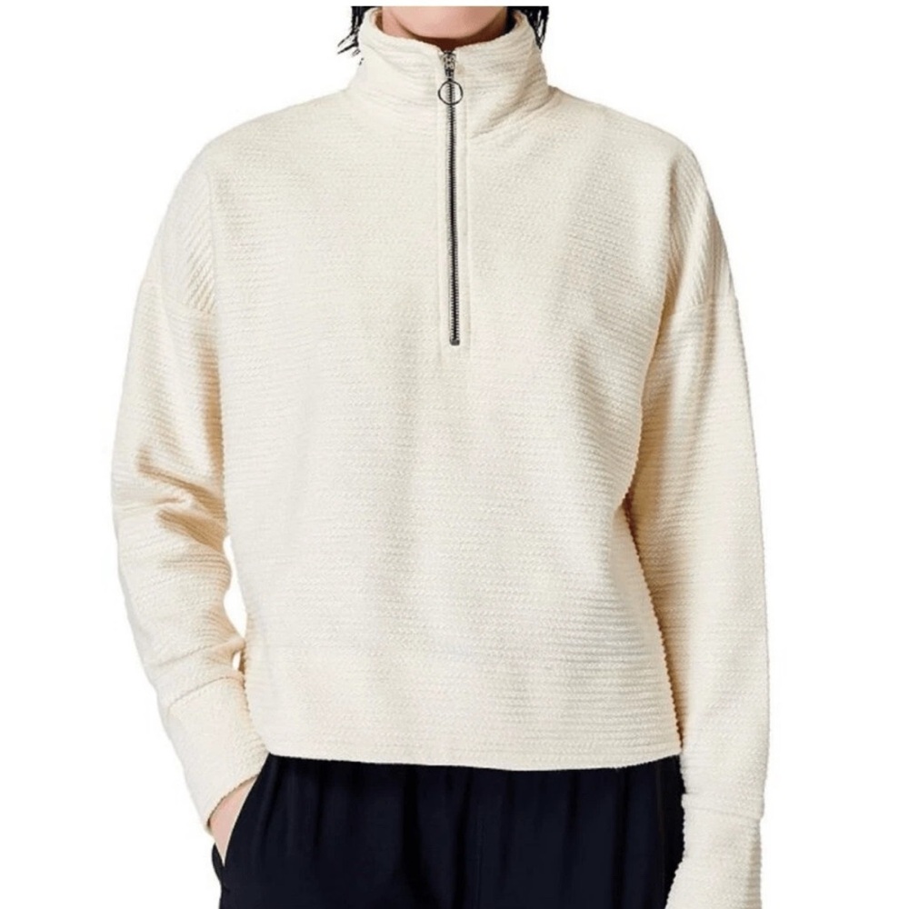 Sweaty Betty Rest Up Half Zip Pullover size 4 (xs) nwot